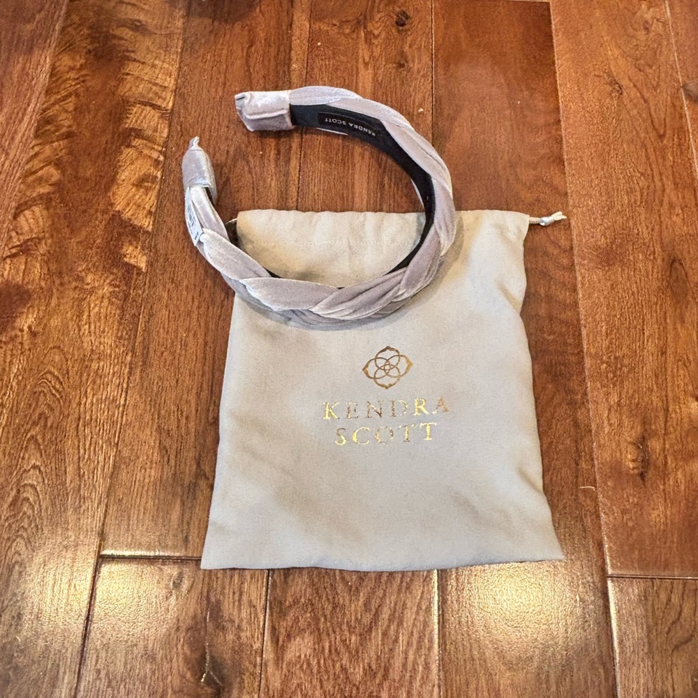 Kendra Scott Silver Velvet Headband